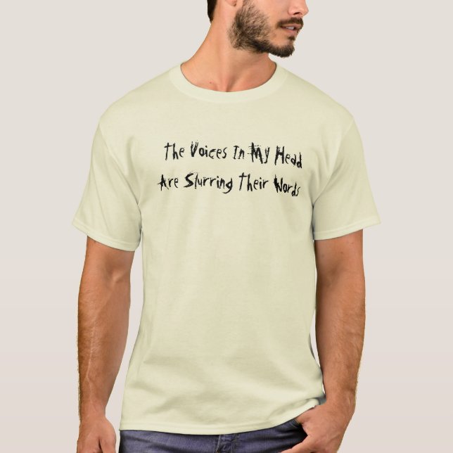 Camiseta "As vozes em meu" t-shirt principal (Frente)