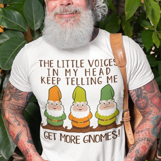 Camiseta As Vozes Ganham Mais Gnomos (Criador carregado)