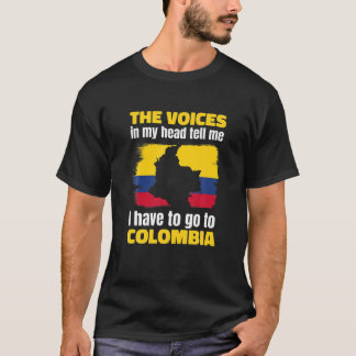 Camiseta As Vozes Na Minha Cabeça Dizem Que Tenho De Ir Par