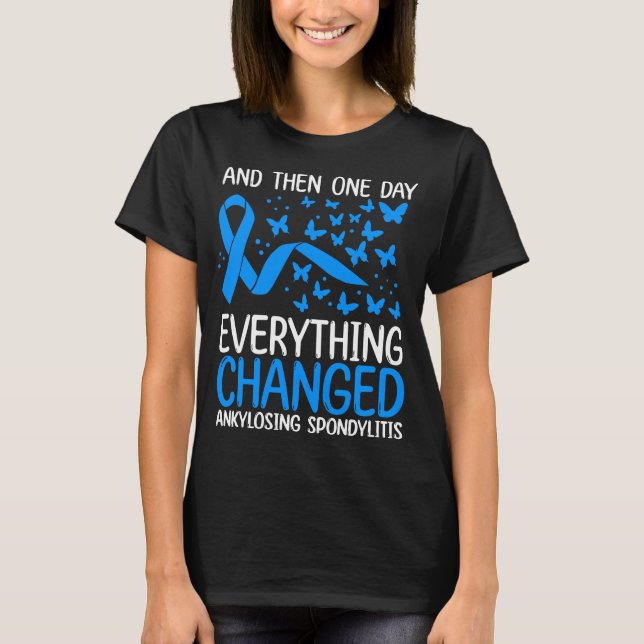 Camiseta AS Warrior Ribbon Ankylosing Spondylitis Awareness (Frente)