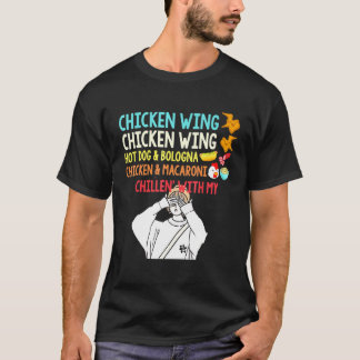 Camiseta Asa de Frango Asa de Frango Cachorro Quente Bolonh