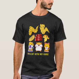 Camiseta Asa De Frango Asa De Frango Cachorro-Quente E Bolo