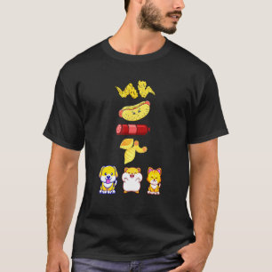 Camiseta Asa De Frango Asa De Frango Cachorro-Quente E Bolo