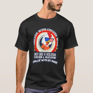 Camiseta Asa de Frango Cozida Hot Dog de Bolonha M