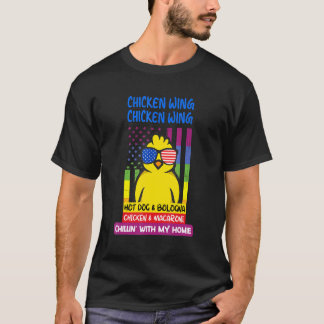 Camiseta Asa de Frango Cozida Hot Dog de Presunto M