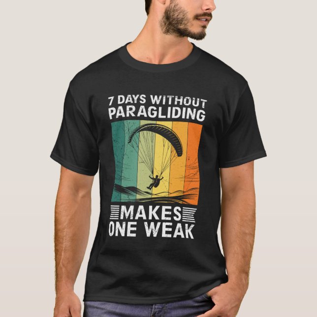 Camiseta Asa Delta 7 Dias Sem Asa Delta Paramotor (Frente)