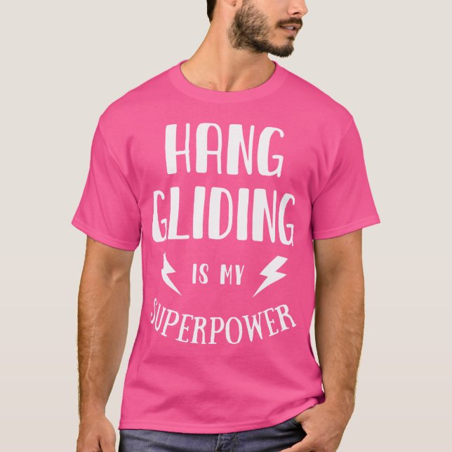 Camiseta Asa Delta É Meu Superpoder Novidade Sarcástica (Frente)