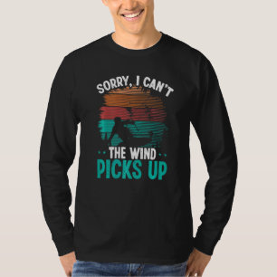 Camiseta Asa delta motorizada Desculpe, não posso O vento l