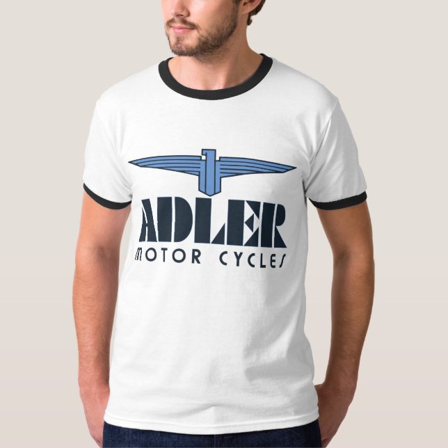 Camiseta Asa retro da águia do logotipo das motocicletas de (Frente)