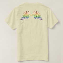 Camiseta Asas arco-íris com brilho LGBT
