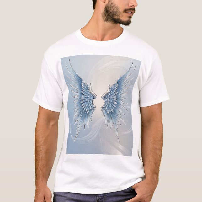 Camiseta Asas Azuis Celestiais (Frente)