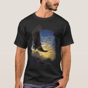 Camiseta Asas como Eagles Isaiah 4031 Montar a Bíblia Crist