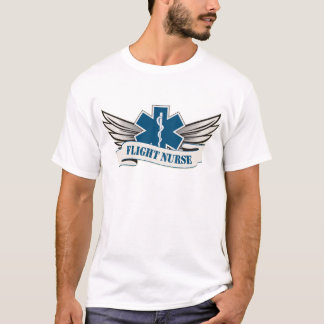 Camiseta asas da enfermeira do vôo
