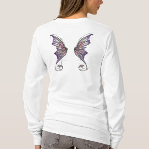 Camiseta Asas da fada da lavanda do Afrodite