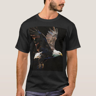 Camiseta Asas da Liberdade: Águia Balda em Voo