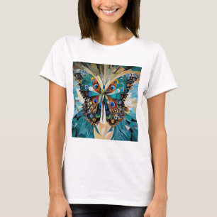 Camiseta Asas da Liberdade: Tee da Borboleta das Mulheres