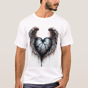 Camiseta asas de amor escuro