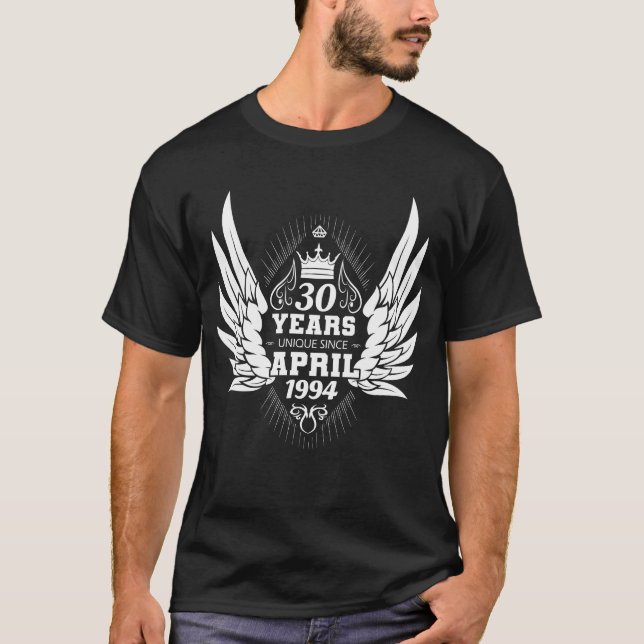 Camiseta Asas de anjo de aniversário de abril de 1994 (Frente)