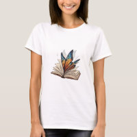 Asas de Borboleta Emergindo de um Livro Aberto