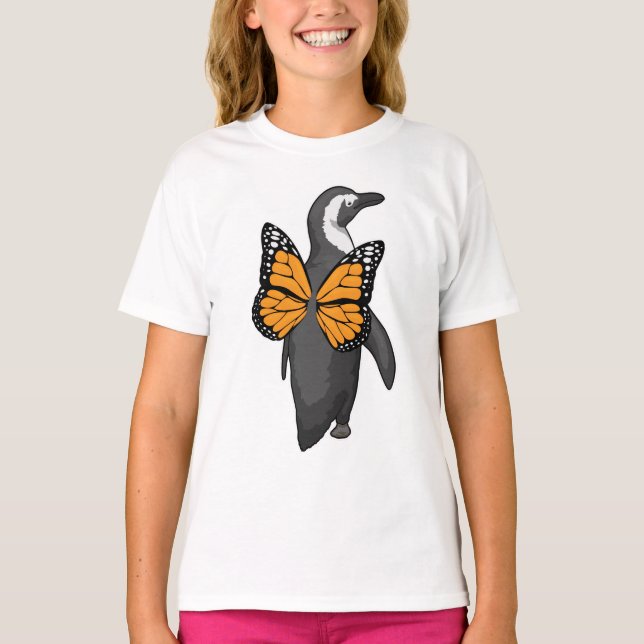 Camiseta Asas de Borboleta Pinguim (Frente)