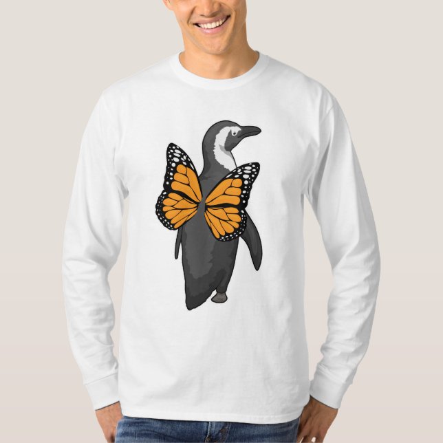 Camiseta Asas de Borboleta Pinguim (Frente)