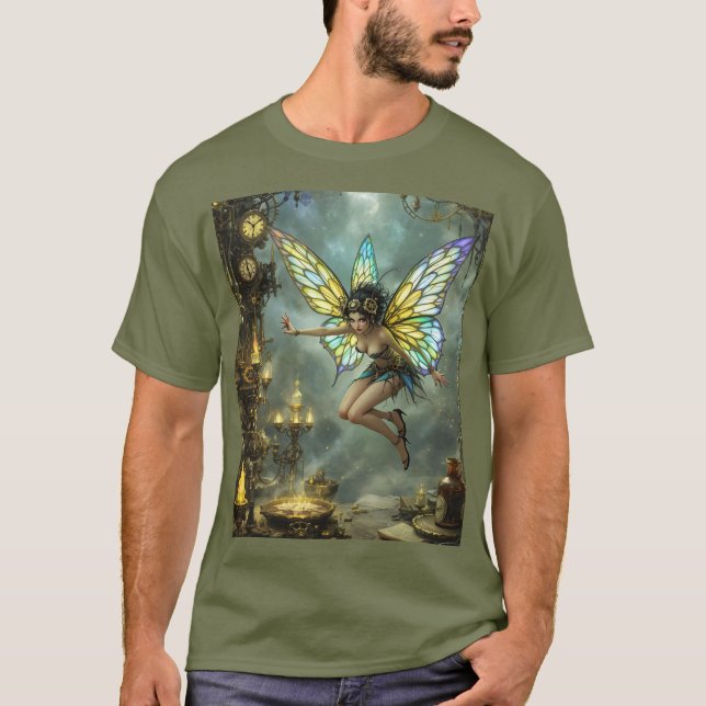 Camiseta Asas de Borboleta Pixie Fofas de Fantasia (Frente)
