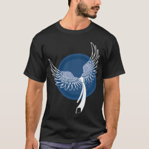 Camiseta Asas de Castiel com Gravata em branco
