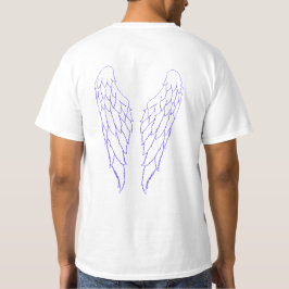 Camiseta Asas de Contorno do Angel Blue