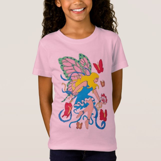 Camiseta Asas de Fada Vibrantes (Frente)