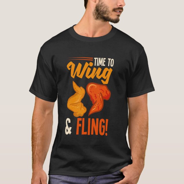 Camiseta Asas de Frango Asa e Lançamento de Asa de Frango E (Frente)