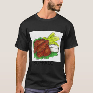 Camiseta Asas de Frango Buffalo Ny New York Hot Bbq Salsão