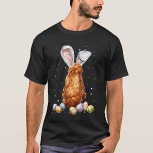 Camiseta Asas de Frango Coelho de Páscoa Ovos Orelhas de Co