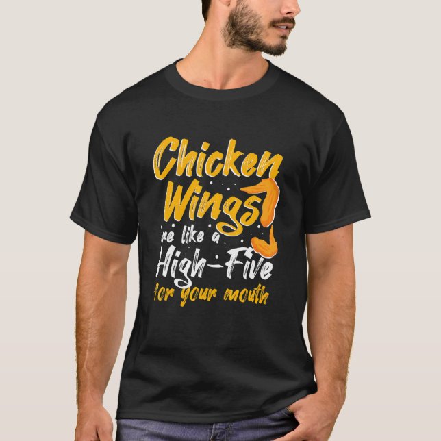Camiseta Asas de Frango Comida - Asas de Frango são como um (Frente)