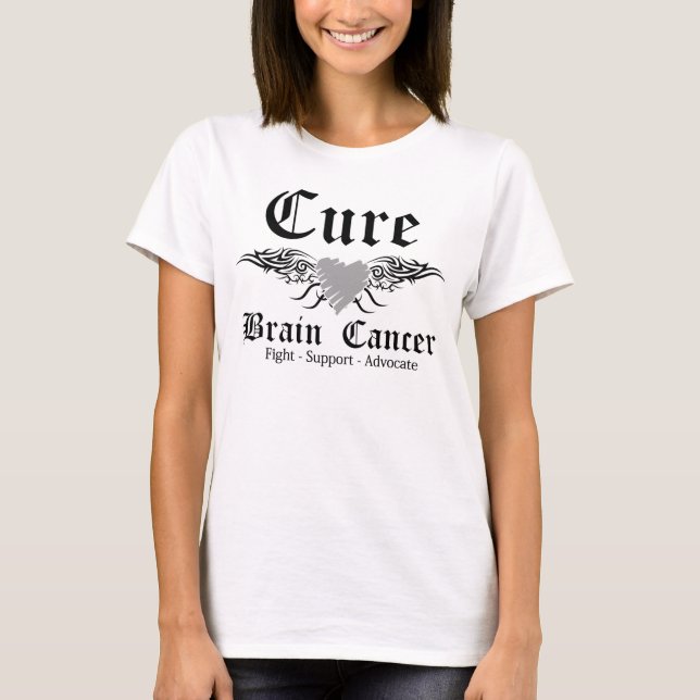 Camiseta Asas de tatuagem do Cancer do Cura (Frente)