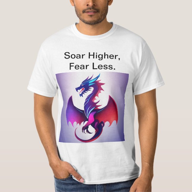 Camiseta Asas de Valor. Soar não ligado. Voo da Liberdade. (Frente)