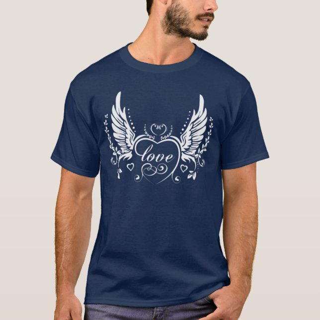 Camiseta Asas do Amor. Personalizar (Frente)