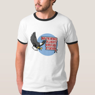Camiseta Asas do t-shirt da liberdade