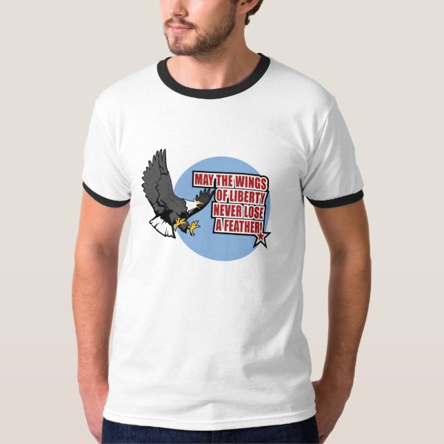 Camiseta Asas do t-shirt da liberdade (Frente)