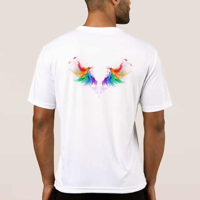 Camiseta Asas Fluffy Rainbow (Verso)