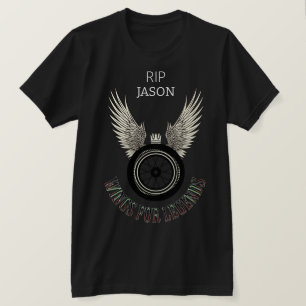 Camiseta Asas para lendas, Personalização Memorial Personal