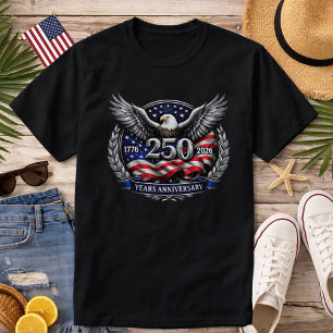 Camiseta Asas Patrióticas de Prata da Liberdade