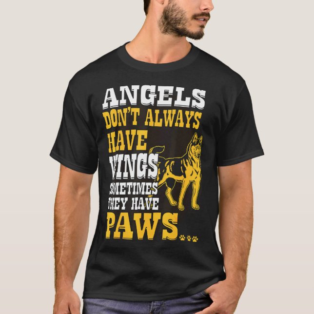 Camiseta Asas roucos Que Têm Patas (Frente)