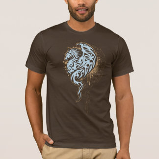 Camiseta Asas tribais do dragão, Brown
