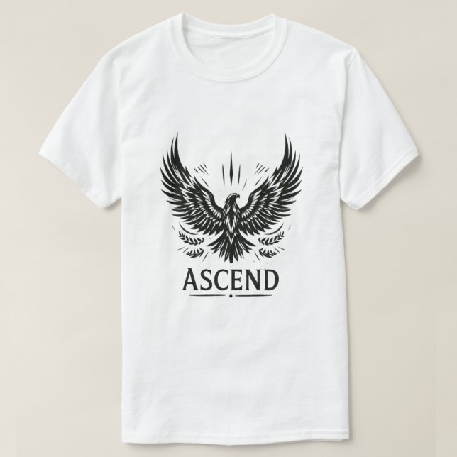 Camiseta Ascend - Emblema da Águia Ascensão (Frente do Design)