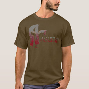 Camiseta ASCEND sangrento e ferrugem pesada