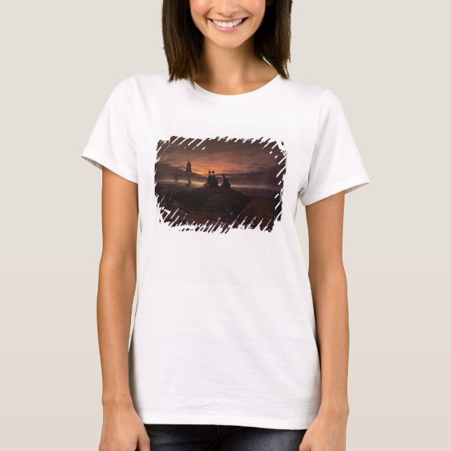 Camiseta Ascensão da lua sobre o mar, 1822 (óleo na canvas) (Frente)