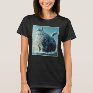 Camiseta Ascensão De Gato De Casa Gigante Do Sea Fantasy Co