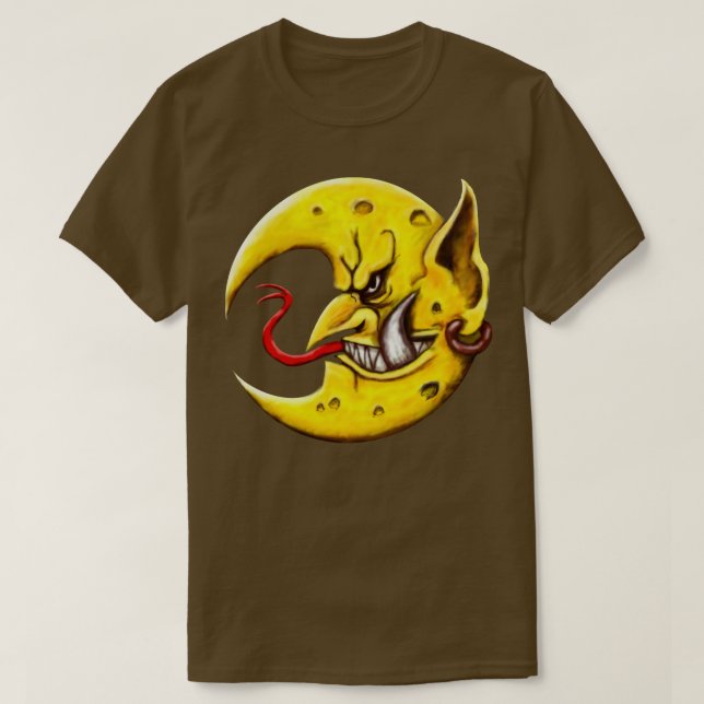 Camiseta Ascensão de lua mau (Frente do Design)