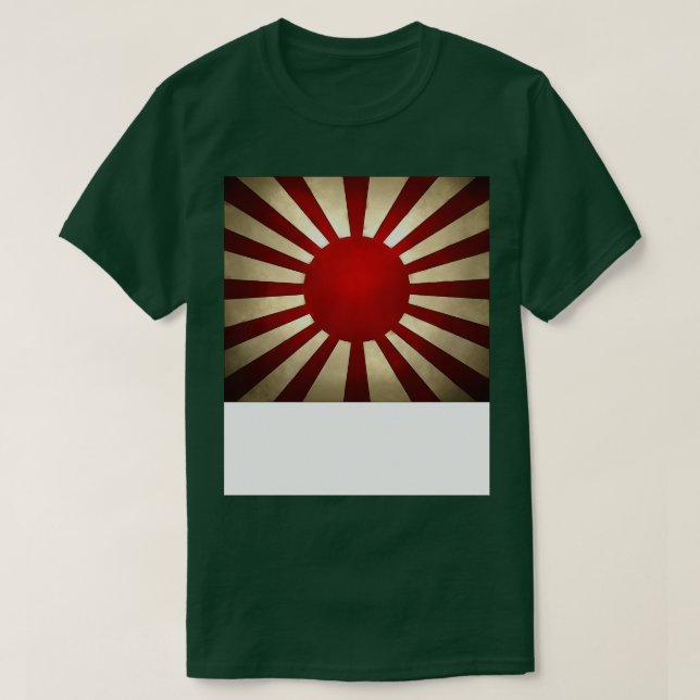 Camiseta Ascensão de Sinalizador Imperial do Japão Enfrenta (Frente do Design)