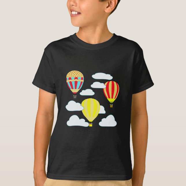 Camiseta Ascensão divertida alta com balão de ar quente (Frente)